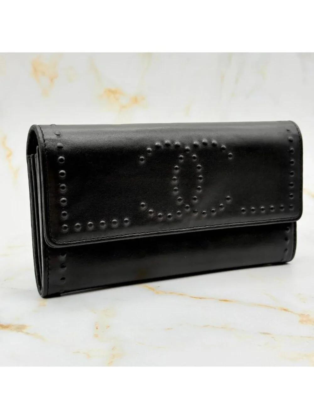 Chanel Studded CC Logo Wallet